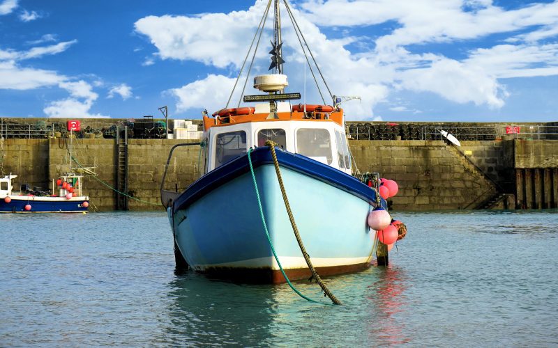Commercial Fishing Boat in Water