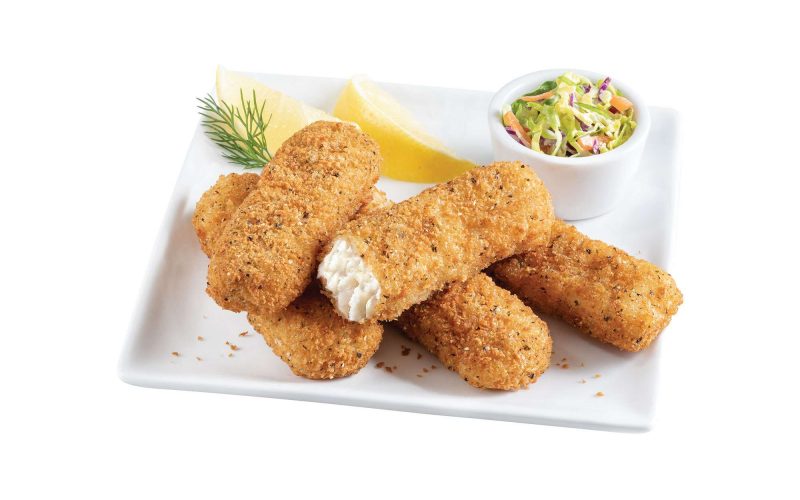 Breaded Fish Sticks on a plate